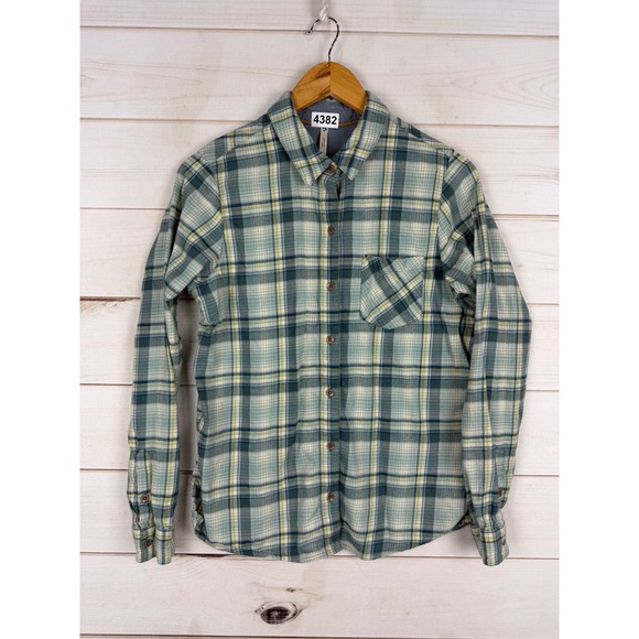 Kuhl Tops - Kuhl Top Womens Medium Plaid Flannel Button Down Shirt Cotton Blend
